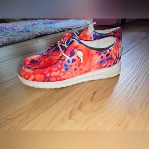 Girl's Adorable & Colorful Pattern Loafer Shoes, Comfy Non Slip Casual Size 1